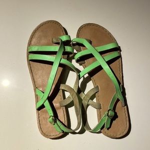 Sandals green size 8 old navy